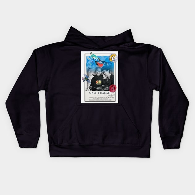 The Heart of Chagall Kids Hoodie by tonyleone